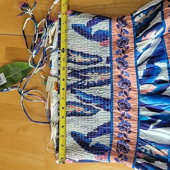 Farm Rio Foliage Printed Tiered Cotton Midi Dress - Picture 11 of 15